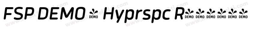 FSP DEMO - Hyprspc R字体转换